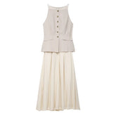 LIZAKOSHT  -  Dresses Autumn Women's 2025 New Slim Long Dress Women's Elegant Fashion Joker Travel Holiday Dress Autumn Street Youth Dress